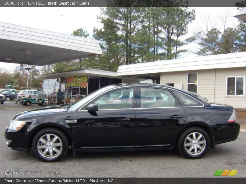 Black Clearcoat / Camel 2008 Ford Taurus SEL