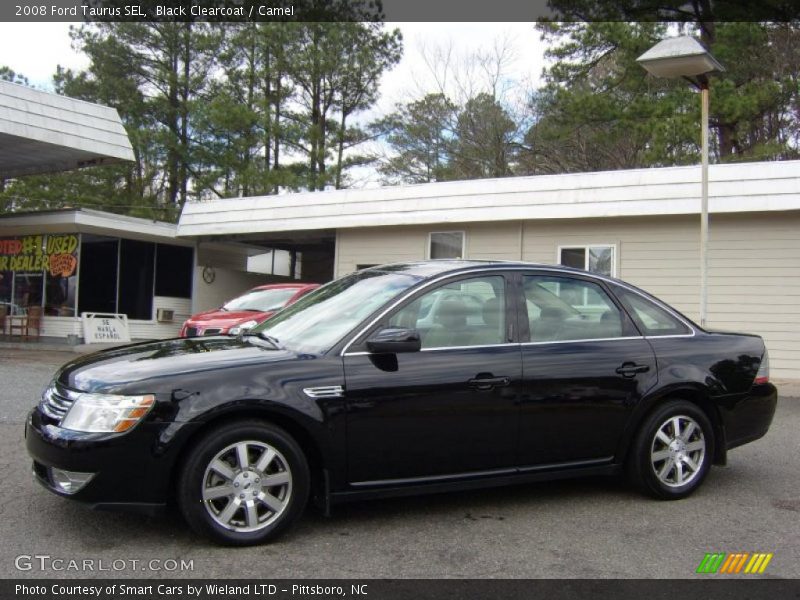 Black Clearcoat / Camel 2008 Ford Taurus SEL