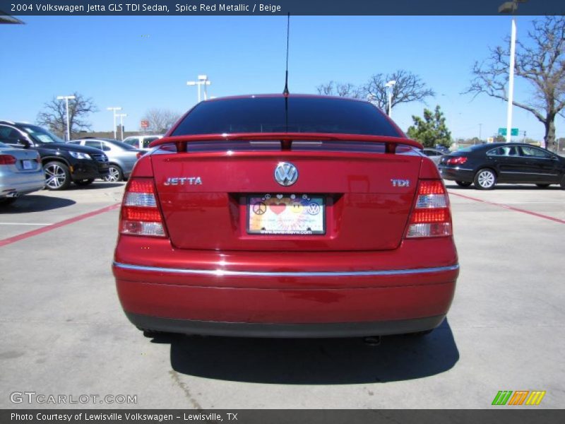 Spice Red Metallic / Beige 2004 Volkswagen Jetta GLS TDI Sedan