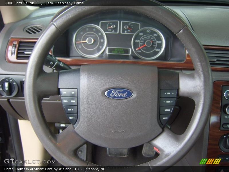 Black Clearcoat / Camel 2008 Ford Taurus SEL