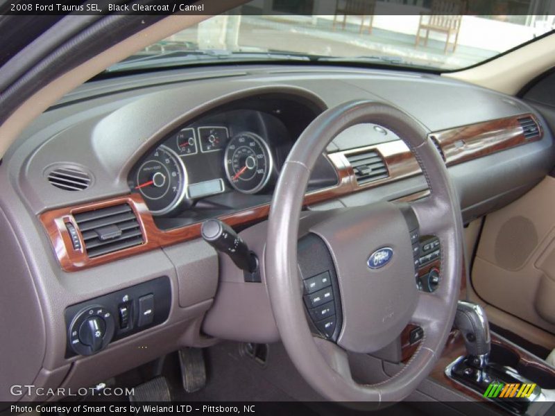 Black Clearcoat / Camel 2008 Ford Taurus SEL