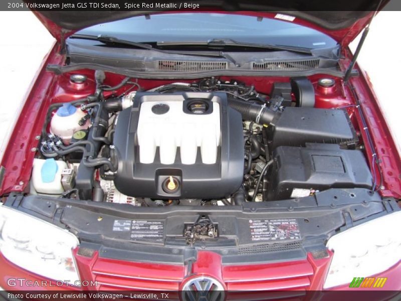  2004 Jetta GLS TDI Sedan Engine - 1.9L TDI SOHC 8V Turbo-Diesel 4 Cylinder