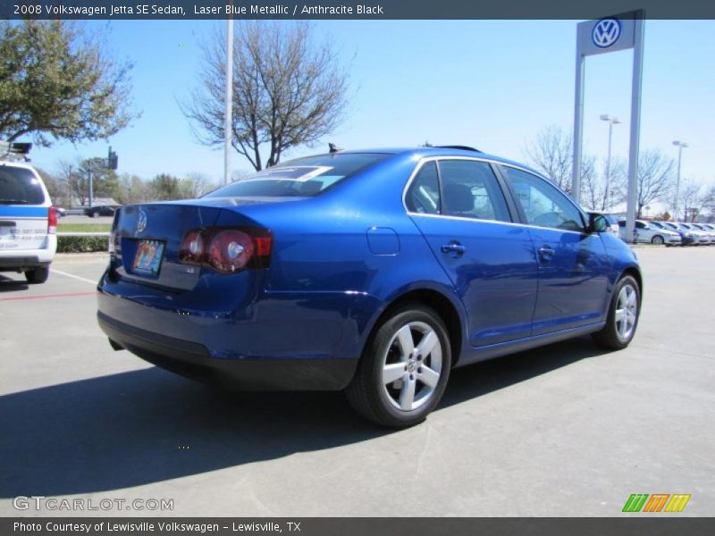 Laser Blue Metallic / Anthracite Black 2008 Volkswagen Jetta SE Sedan