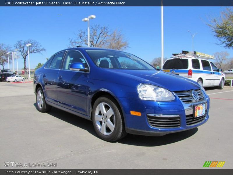 Laser Blue Metallic / Anthracite Black 2008 Volkswagen Jetta SE Sedan