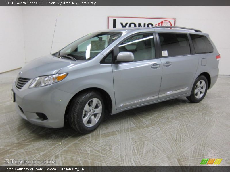 Silver Sky Metallic / Light Gray 2011 Toyota Sienna LE
