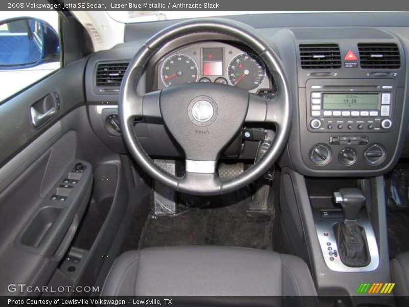 Laser Blue Metallic / Anthracite Black 2008 Volkswagen Jetta SE Sedan
