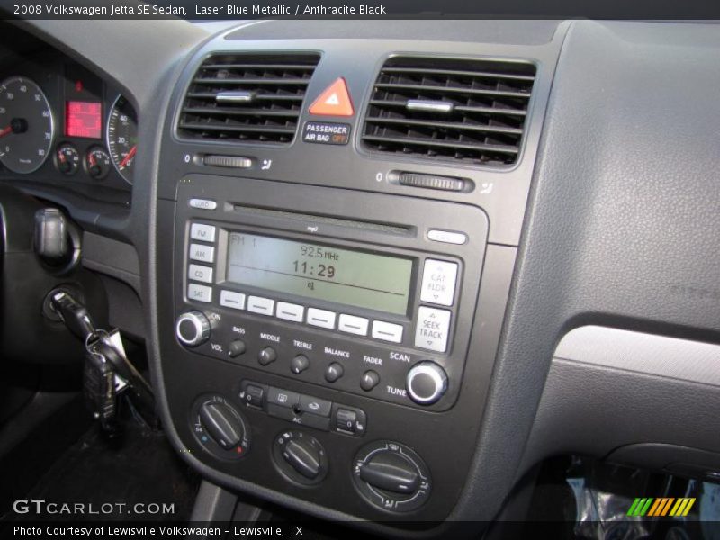 Laser Blue Metallic / Anthracite Black 2008 Volkswagen Jetta SE Sedan