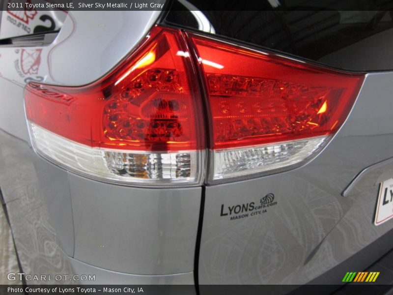 Silver Sky Metallic / Light Gray 2011 Toyota Sienna LE
