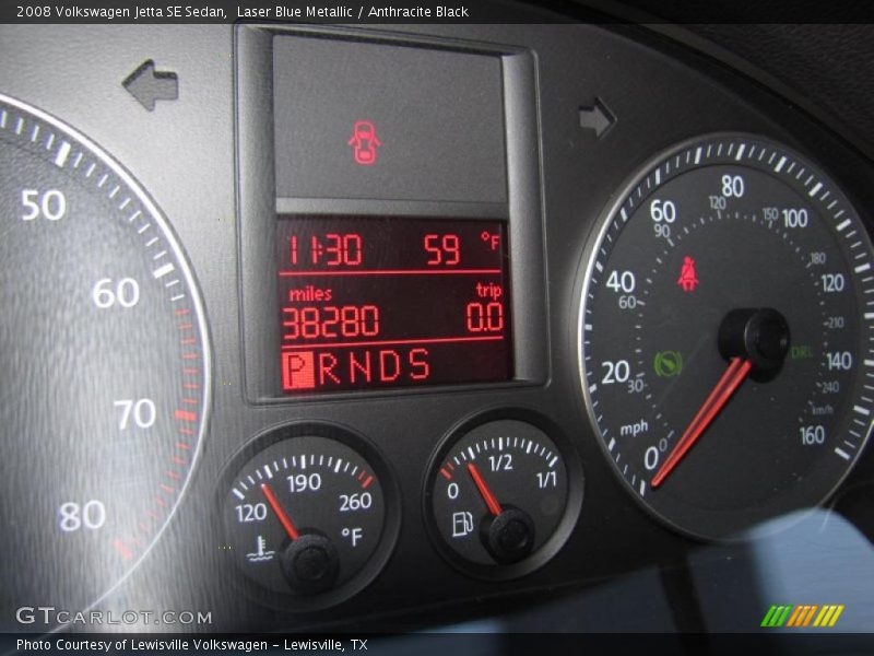 Laser Blue Metallic / Anthracite Black 2008 Volkswagen Jetta SE Sedan