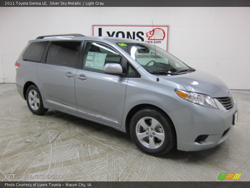 Silver Sky Metallic / Light Gray 2011 Toyota Sienna LE