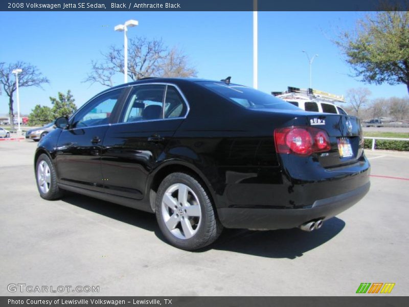 Black / Anthracite Black 2008 Volkswagen Jetta SE Sedan