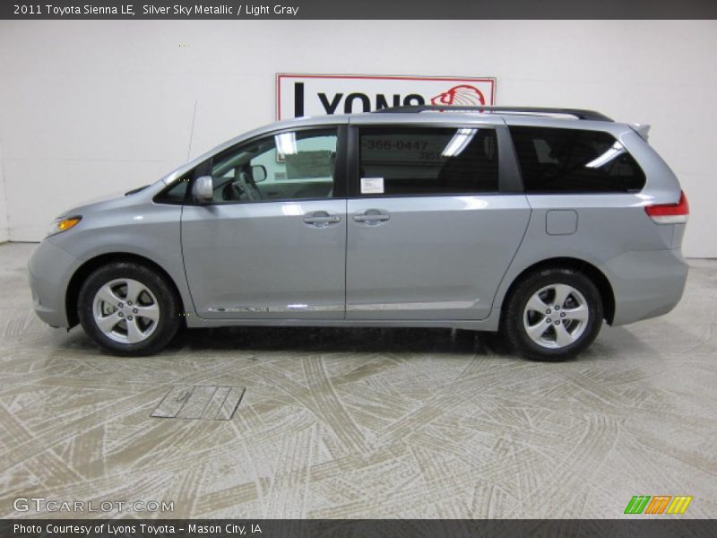 Silver Sky Metallic / Light Gray 2011 Toyota Sienna LE