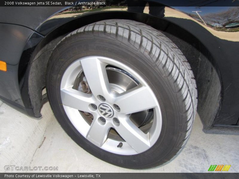 Black / Anthracite Black 2008 Volkswagen Jetta SE Sedan