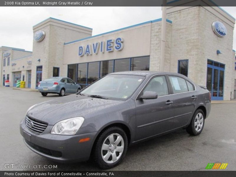 Midnight Gray Metallic / Gray 2008 Kia Optima LX