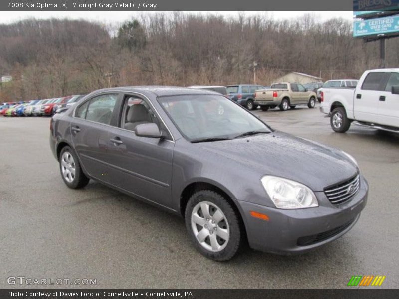 Midnight Gray Metallic / Gray 2008 Kia Optima LX