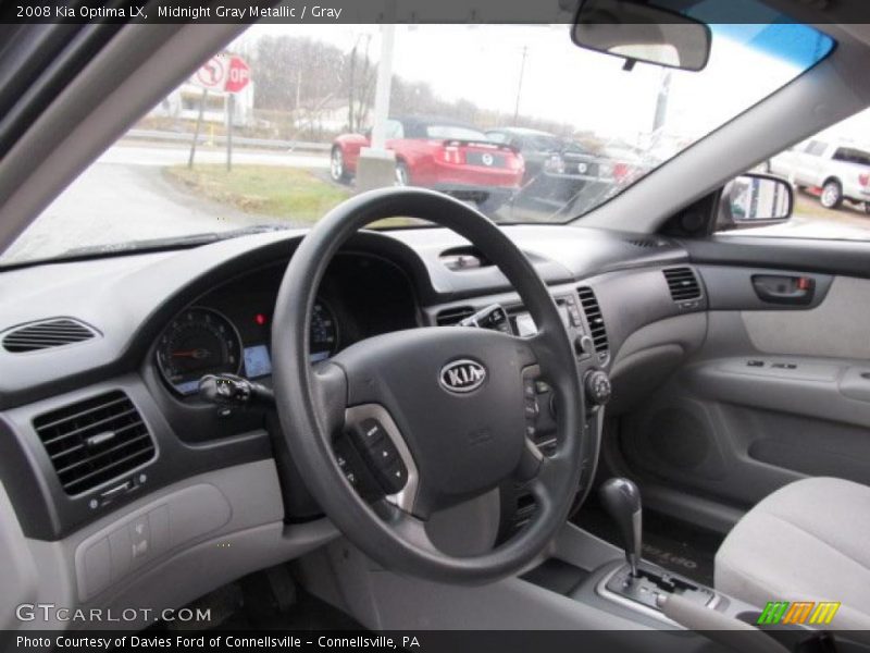 Midnight Gray Metallic / Gray 2008 Kia Optima LX
