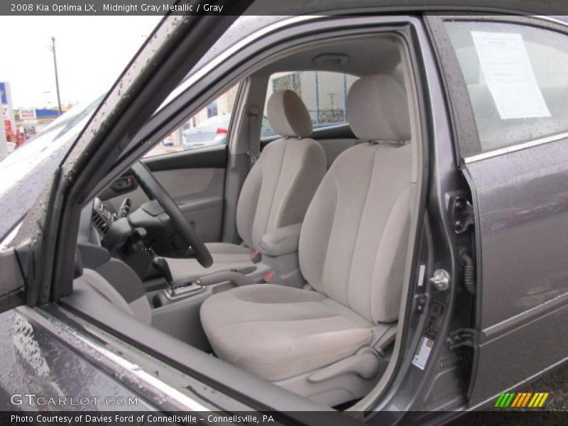 Midnight Gray Metallic / Gray 2008 Kia Optima LX