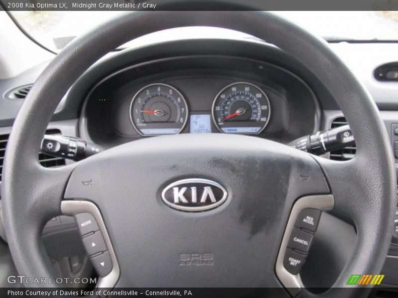 Midnight Gray Metallic / Gray 2008 Kia Optima LX