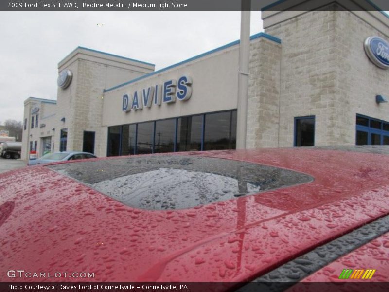 Redfire Metallic / Medium Light Stone 2009 Ford Flex SEL AWD