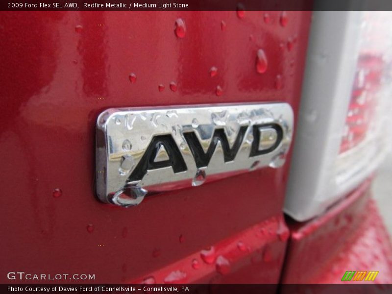 Redfire Metallic / Medium Light Stone 2009 Ford Flex SEL AWD