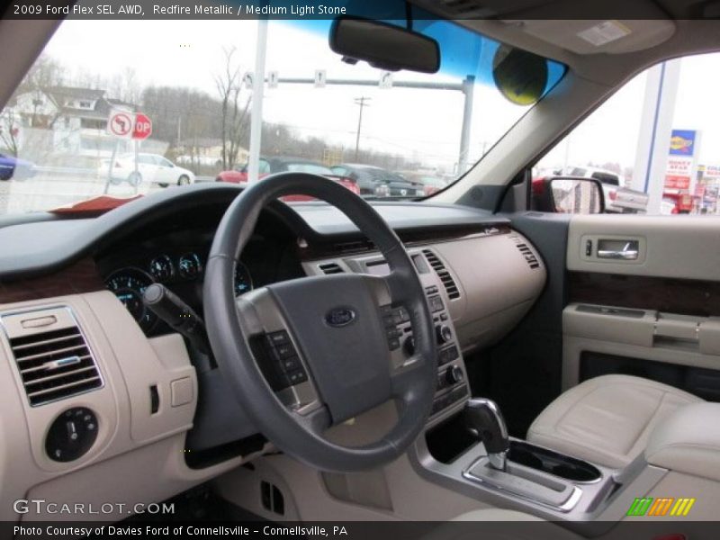 Redfire Metallic / Medium Light Stone 2009 Ford Flex SEL AWD