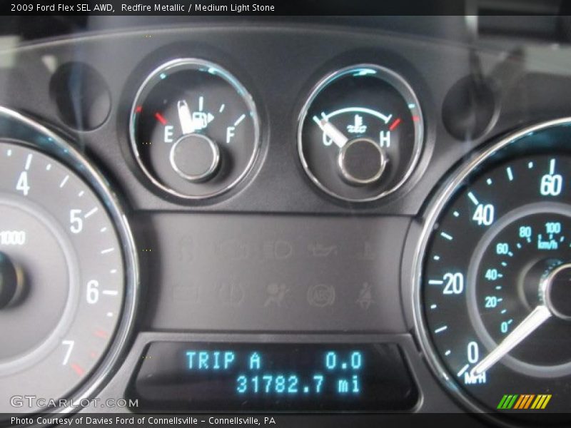 Redfire Metallic / Medium Light Stone 2009 Ford Flex SEL AWD