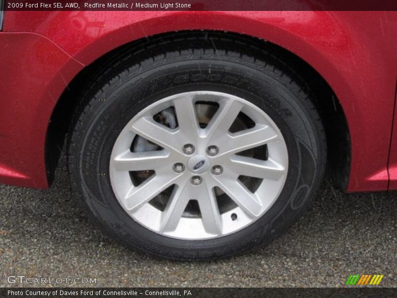 Redfire Metallic / Medium Light Stone 2009 Ford Flex SEL AWD