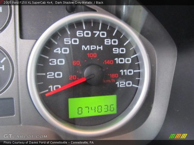 Dark Shadow Grey Metallic / Black 2005 Ford F150 XL SuperCab 4x4