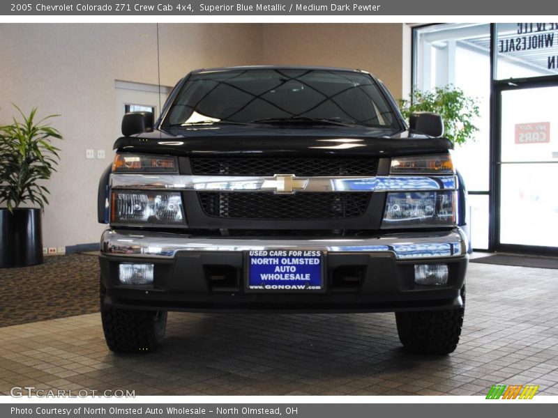 Superior Blue Metallic / Medium Dark Pewter 2005 Chevrolet Colorado Z71 Crew Cab 4x4