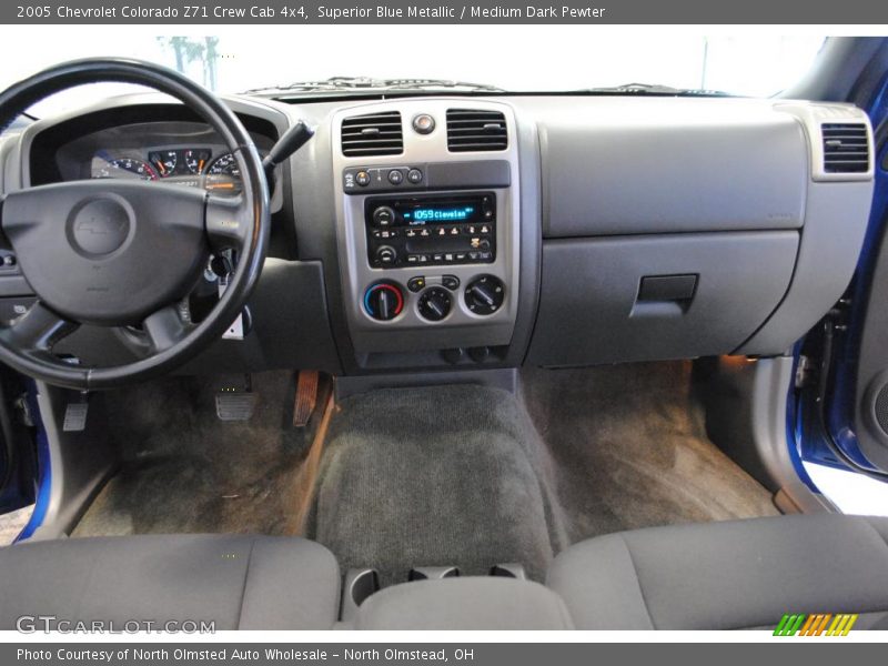 Superior Blue Metallic / Medium Dark Pewter 2005 Chevrolet Colorado Z71 Crew Cab 4x4