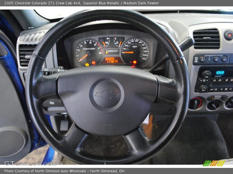 Superior Blue Metallic / Medium Dark Pewter 2005 Chevrolet Colorado Z71 Crew Cab 4x4