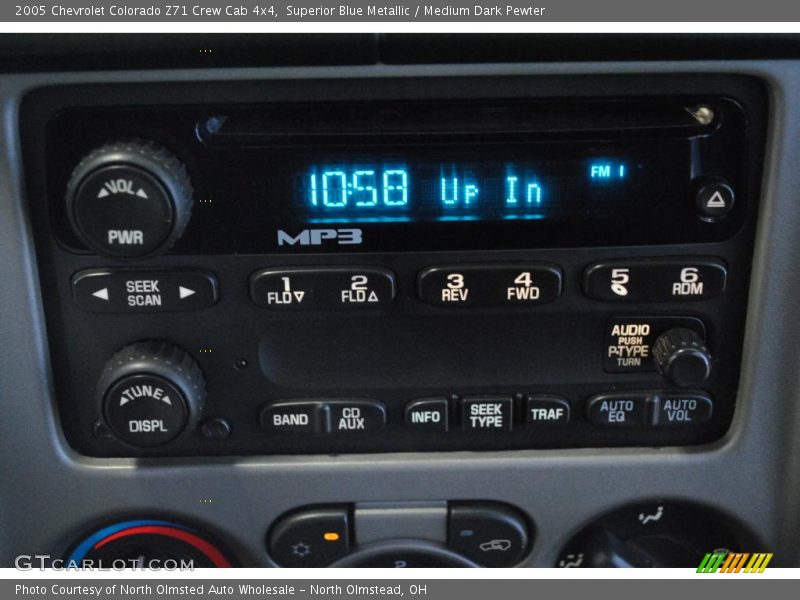 Superior Blue Metallic / Medium Dark Pewter 2005 Chevrolet Colorado Z71 Crew Cab 4x4