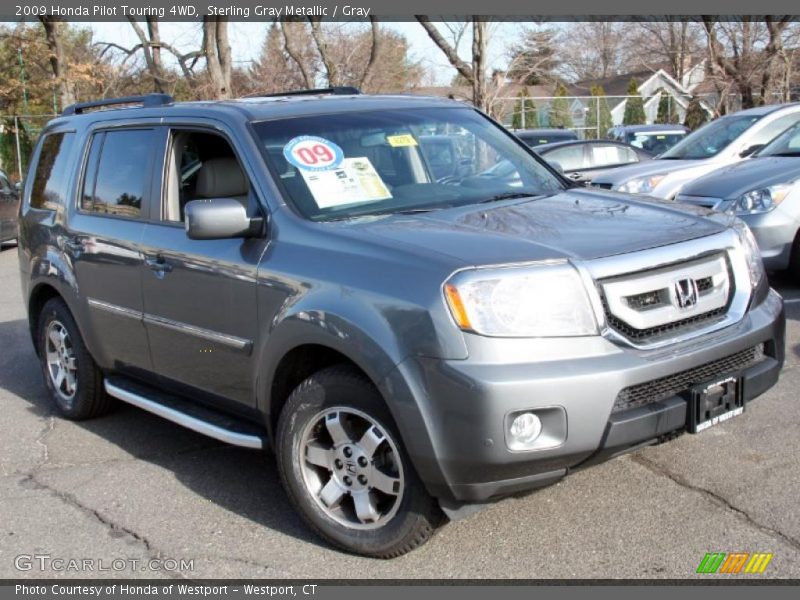 Sterling Gray Metallic / Gray 2009 Honda Pilot Touring 4WD