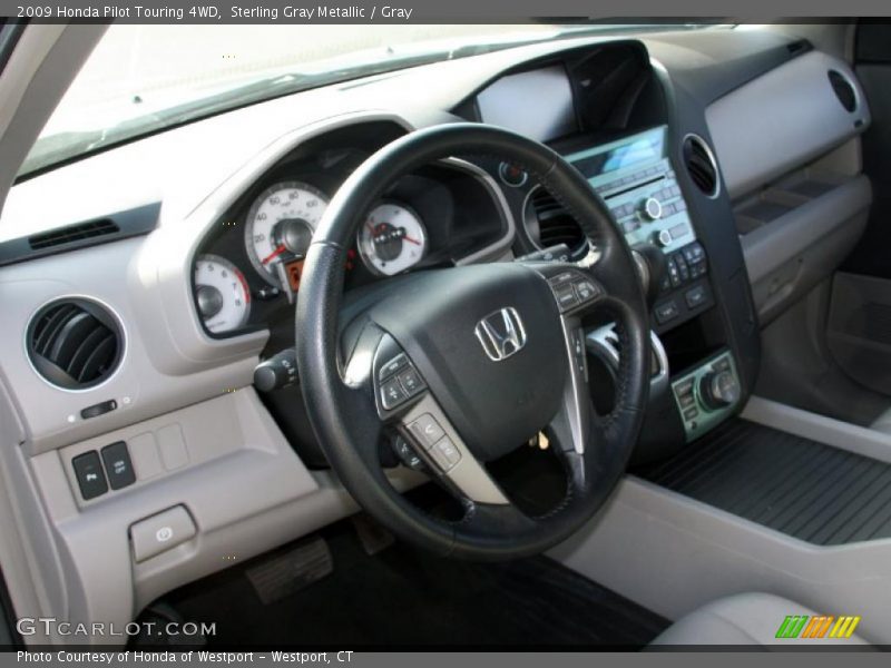 Sterling Gray Metallic / Gray 2009 Honda Pilot Touring 4WD