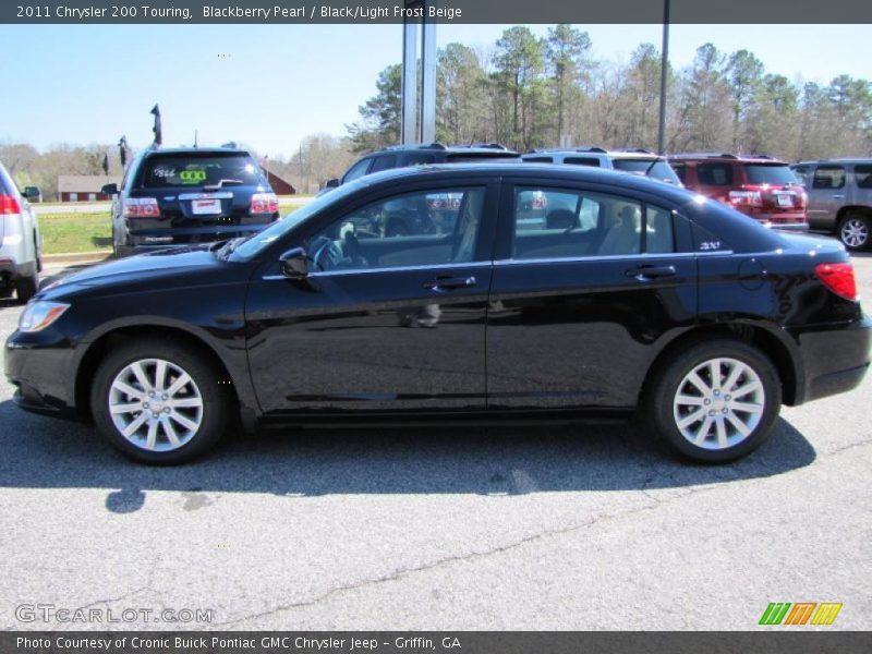 Blackberry Pearl / Black/Light Frost Beige 2011 Chrysler 200 Touring