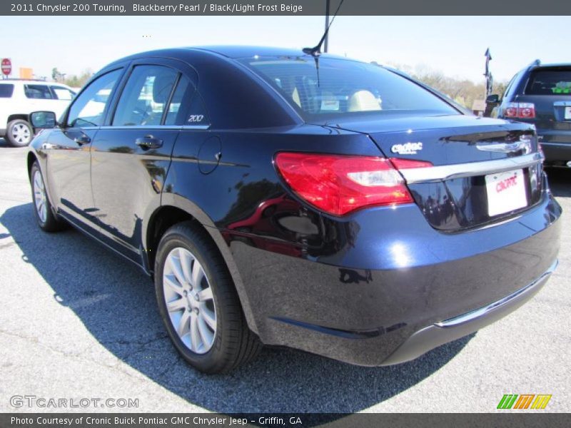 Blackberry Pearl / Black/Light Frost Beige 2011 Chrysler 200 Touring