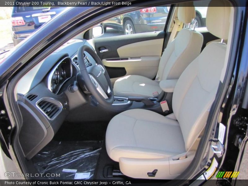 Blackberry Pearl / Black/Light Frost Beige 2011 Chrysler 200 Touring