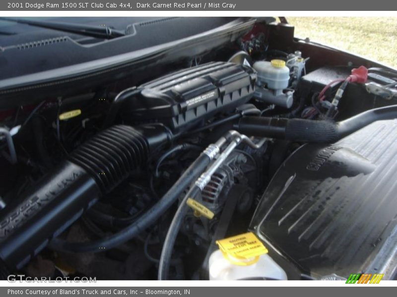 Dark Garnet Red Pearl / Mist Gray 2001 Dodge Ram 1500 SLT Club Cab 4x4