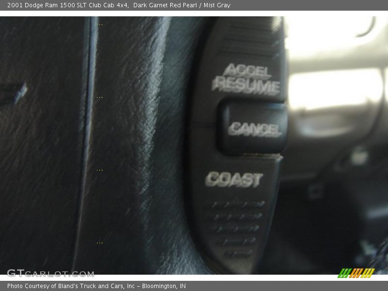 Dark Garnet Red Pearl / Mist Gray 2001 Dodge Ram 1500 SLT Club Cab 4x4
