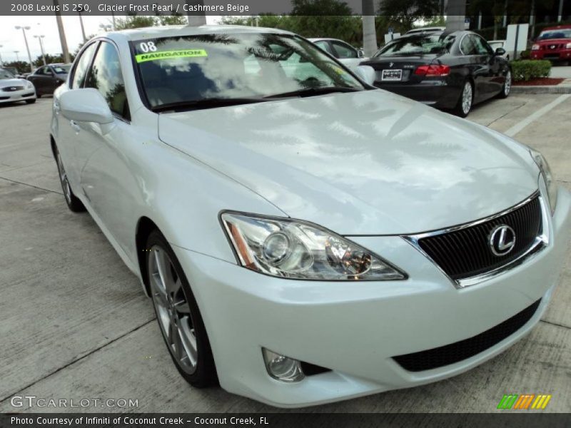 Glacier Frost Pearl / Cashmere Beige 2008 Lexus IS 250