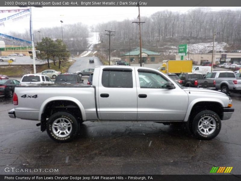  2003 Dakota Sport Quad Cab 4x4 Bright Silver Metallic