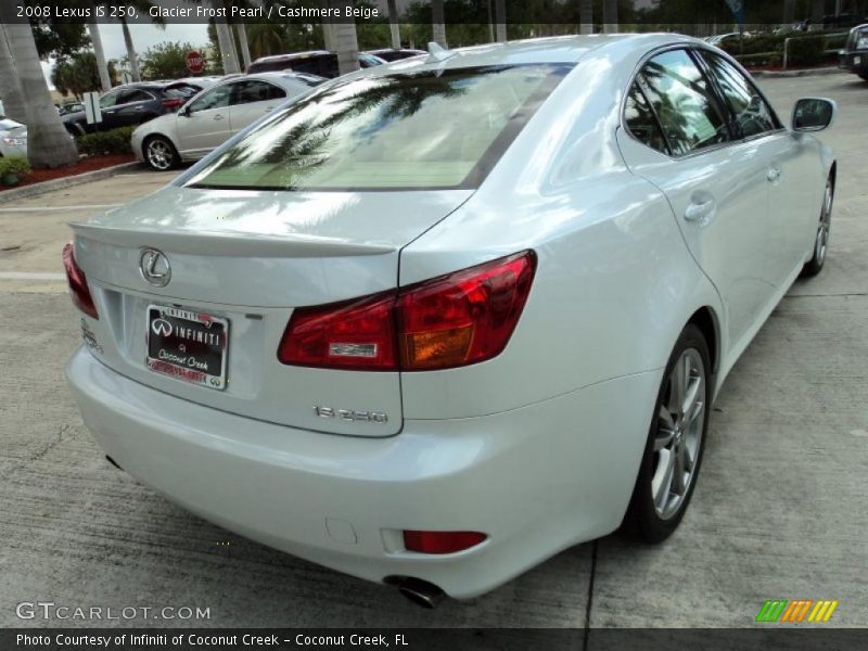 Glacier Frost Pearl / Cashmere Beige 2008 Lexus IS 250