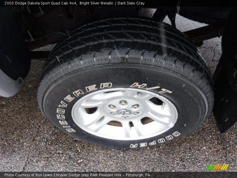 Bright Silver Metallic / Dark Slate Gray 2003 Dodge Dakota Sport Quad Cab 4x4