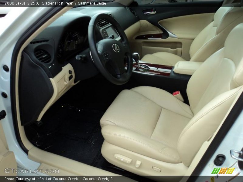 Glacier Frost Pearl / Cashmere Beige 2008 Lexus IS 250