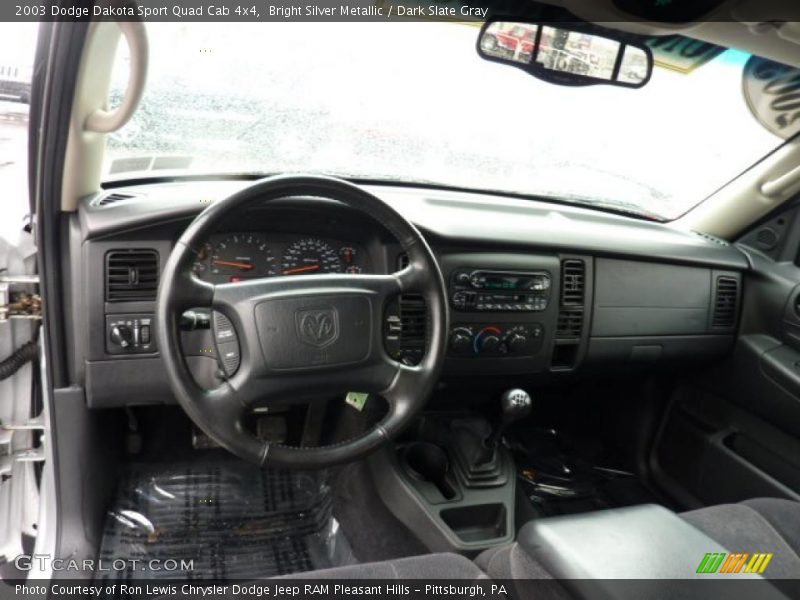 Dashboard of 2003 Dakota Sport Quad Cab 4x4