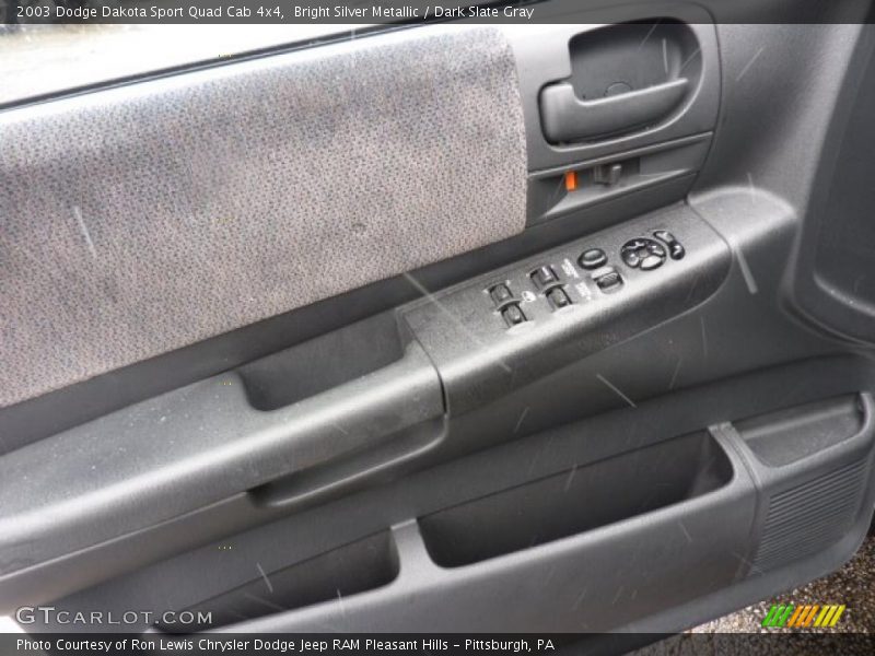 Bright Silver Metallic / Dark Slate Gray 2003 Dodge Dakota Sport Quad Cab 4x4