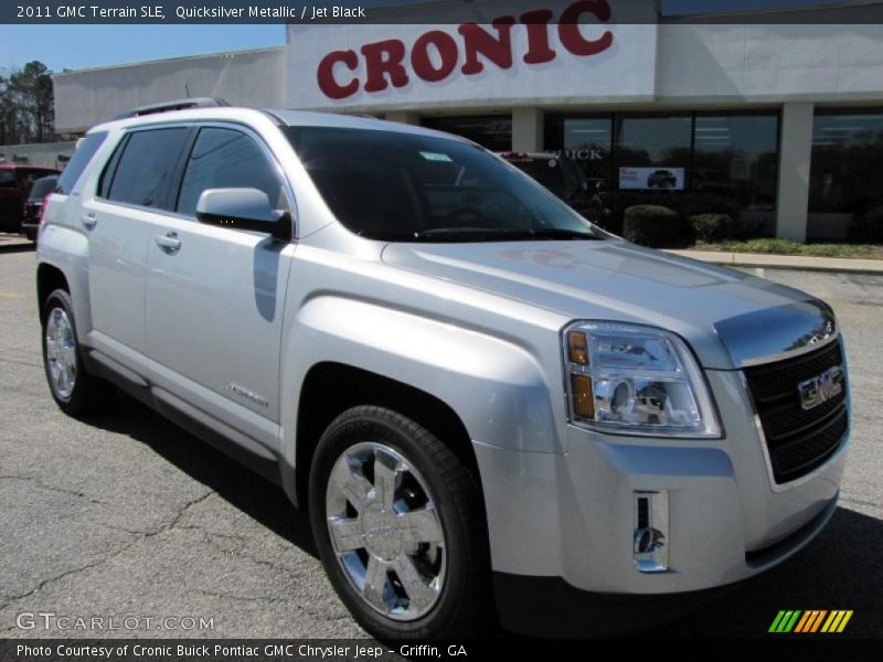 Quicksilver Metallic / Jet Black 2011 GMC Terrain SLE