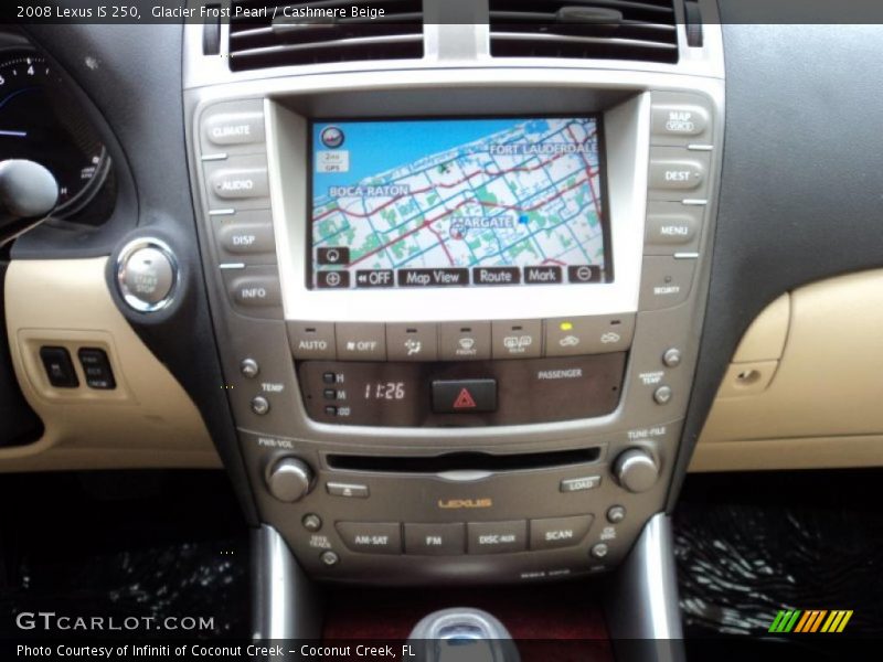 Glacier Frost Pearl / Cashmere Beige 2008 Lexus IS 250