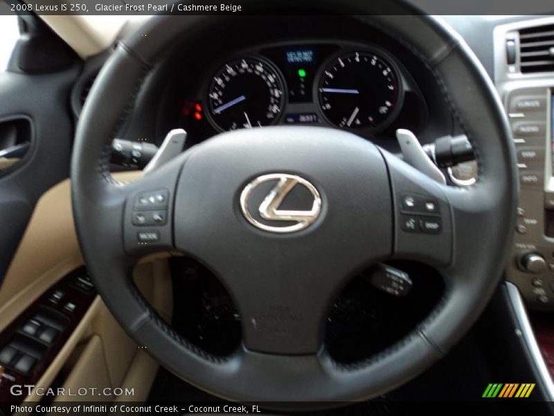 Glacier Frost Pearl / Cashmere Beige 2008 Lexus IS 250