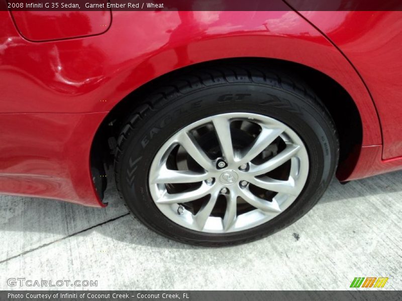 Garnet Ember Red / Wheat 2008 Infiniti G 35 Sedan